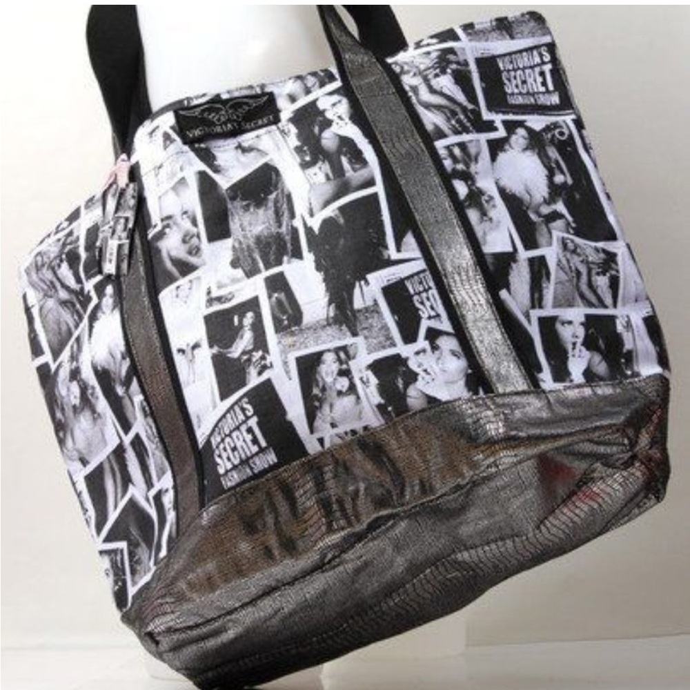 Y2K Victoria's Secret Photo Collage Supermodel Tote Bag - Picture 14 of 14